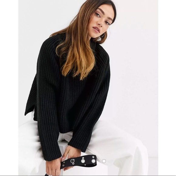 ASOS // Weekday Cassandra Sweater Grey NWT🌛 - Picture 2 of 16